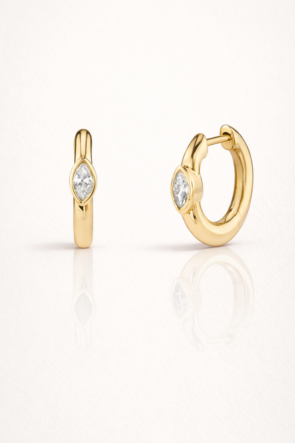 Mini marquise 8,5mm doré